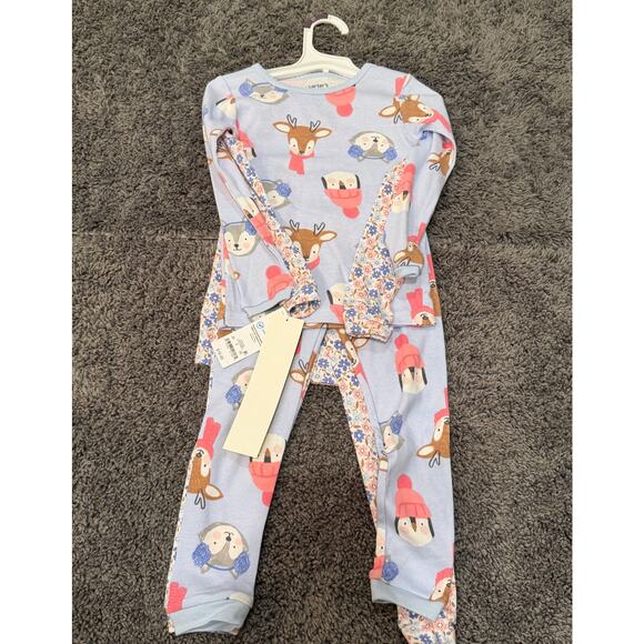 Carter’s 4-Piece Winter Holiday Pajama Set – Size 2T (NWT) - Picture 1 of 3